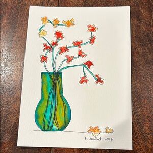 Original watercolor 5”x7”